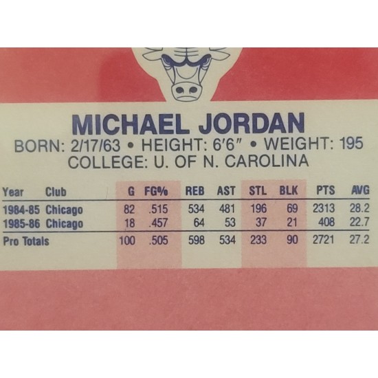 1986 Fleer Michael Jordan #57 PSA3